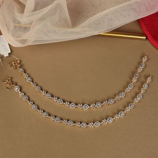 Gold Plated Diamond Anklets/Payal From Our Collection 