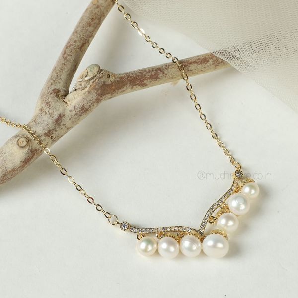 Designer Daily Wear Pearl String Without Earrings 