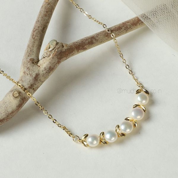 Daily Wear Pearl String Peal Neck Chain Online 