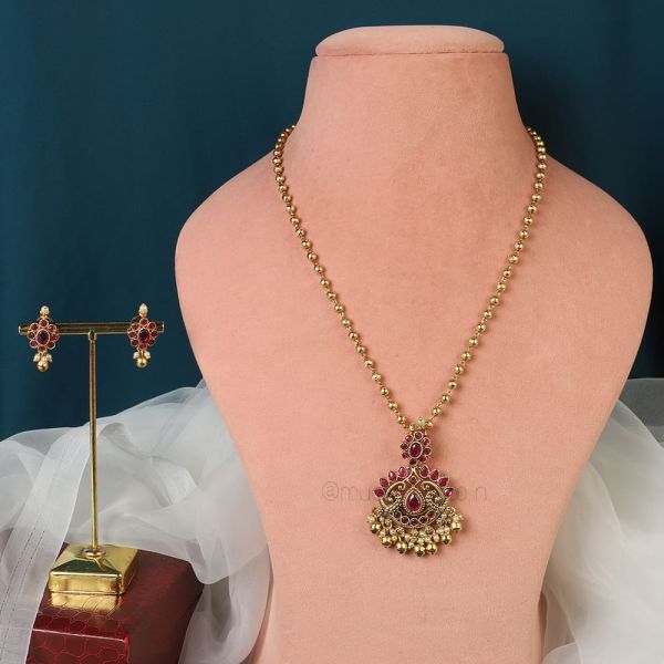 Order Ruby Gold Look Pendant By Much More