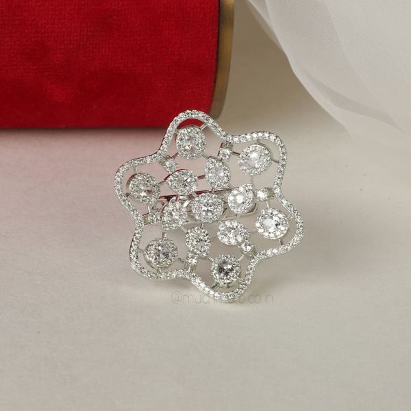 White Polish Diamond Latest Collection Ring