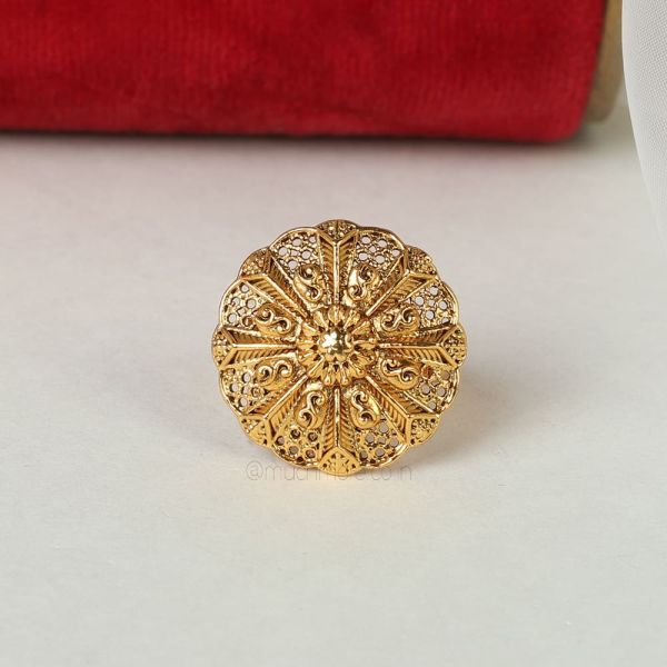 All Gold Plated Small Ring By Much More