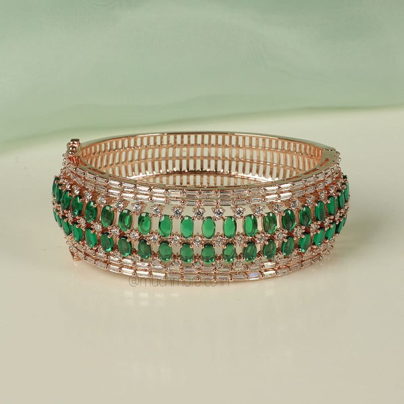 Green Gemstones | Emerald Bracelet | May Birthstone | 11 1/2 Carat Emerald  Tennis Bracelet In 14 Karat Yellow Gold, 7 Inches | SuperJeweler