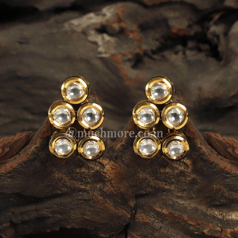 2 Gram Simple gold earrings designs for daily use with price  People choice