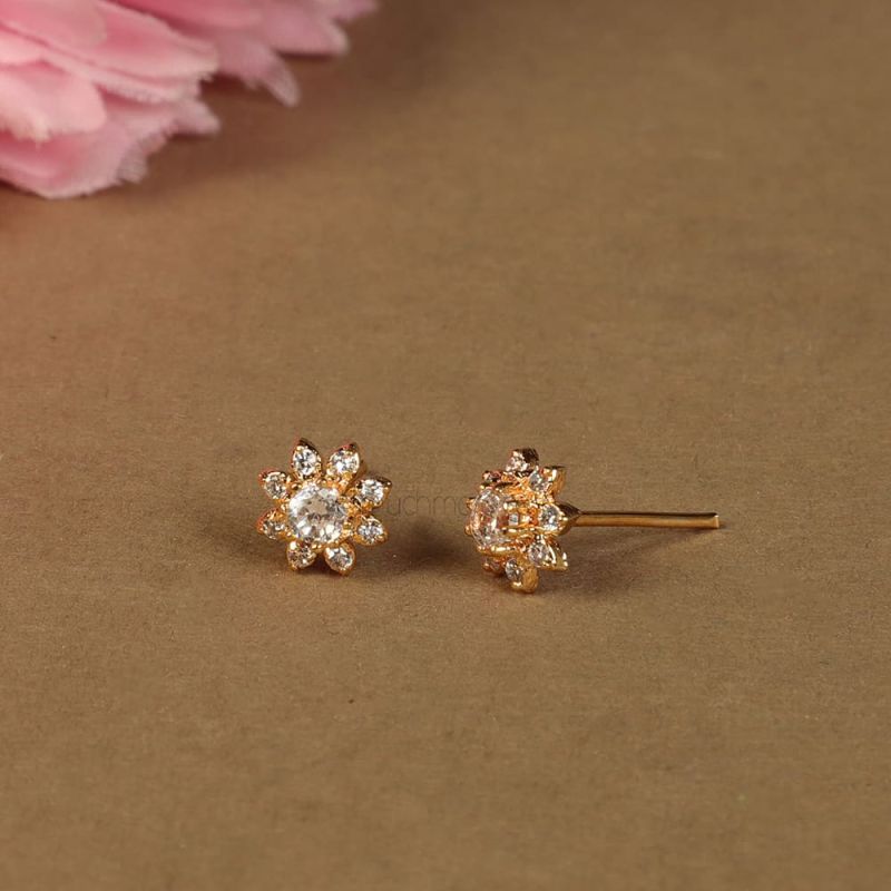 14 Karat Gold Butterfly Stud Earrings-vietvuevent.vn