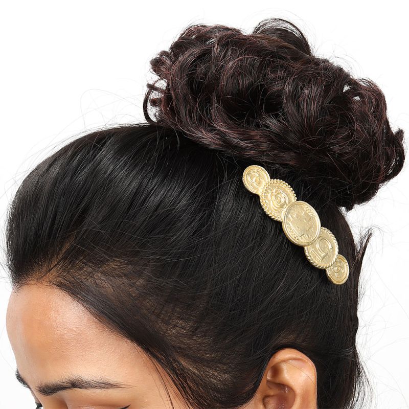 Golden Side Clip Hair Accessories