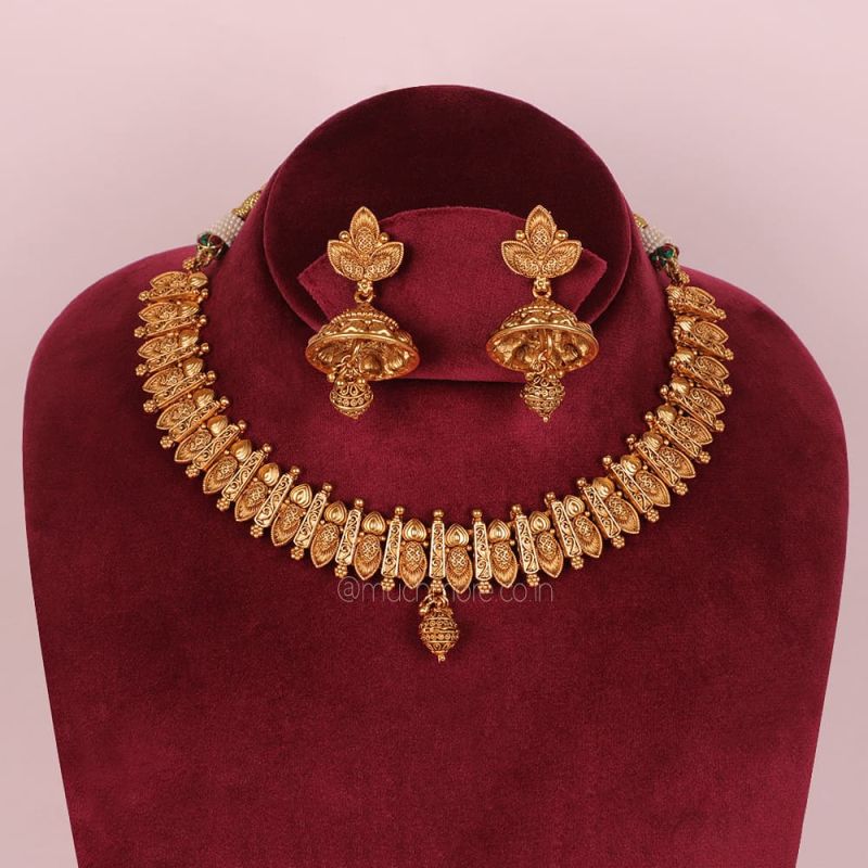 AD Necklace With Jhumka at affordable price - Trink Wink Jewels