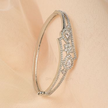Silver Polish Low Price American Diamond Bracelet