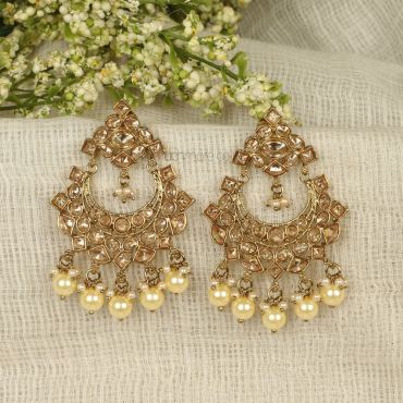 LCT Antique Gold Designer Earrings For Bridemaids