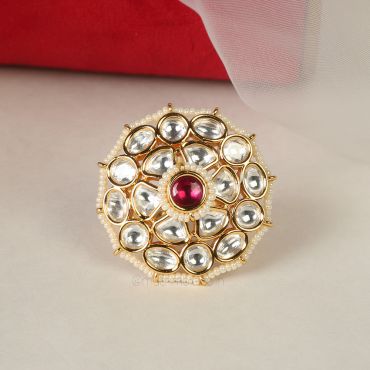 Order Gold Polish Ruby Women Traditional Ring