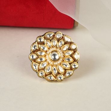 Statement Kundan Ring Buy At Much More
